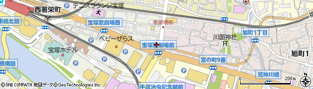 宝塚ライフ歯科・矯正歯科周辺の地図