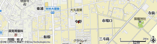 愛知県西尾市一色町対米中野周辺の地図