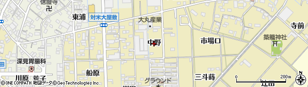 愛知県西尾市一色町対米（中野）周辺の地図
