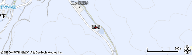 愛知県西尾市西幡豆町（黒松）周辺の地図