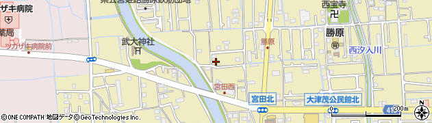 宮田団地第七公園周辺の地図