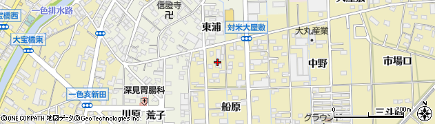 愛知県西尾市一色町対米船原49周辺の地図