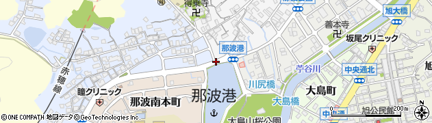 那波港周辺の地図