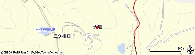 愛知県西尾市東幡豆町（大境）周辺の地図