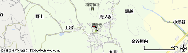 京都府和束町（相楽郡）園（奥出）周辺の地図