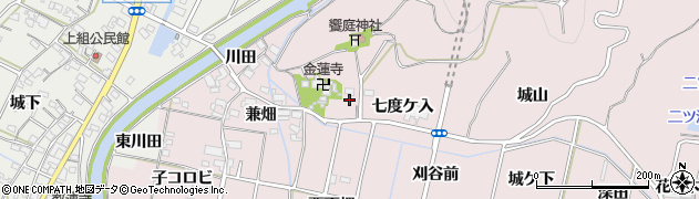 愛知県西尾市吉良町饗庭七度ケ入6周辺の地図