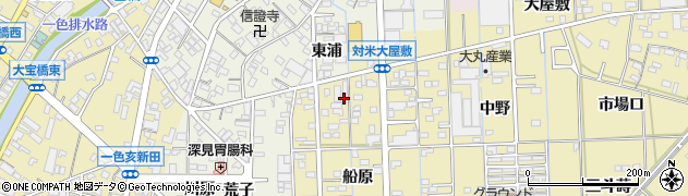 愛知県西尾市一色町対米船原52周辺の地図
