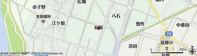 愛知県西尾市吉良町富田（松原）周辺の地図