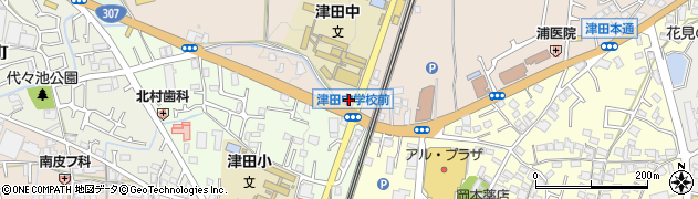 香の川製麺 枚方津田店周辺の地図