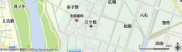 愛知県西尾市吉良町富田江ケ原44周辺の地図