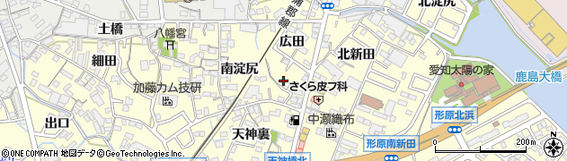 愛知県蒲郡市形原町広田30周辺の地図