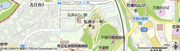 大阪市立弘済中学校周辺の地図