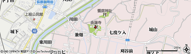 愛知県西尾市吉良町饗庭七度ケ入1周辺の地図