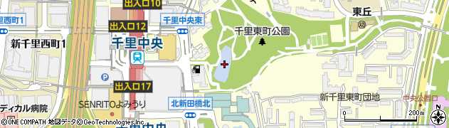 長谷池周辺の地図