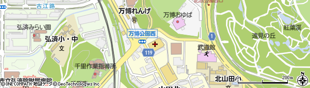 大阪府吹田市山田北6周辺の地図