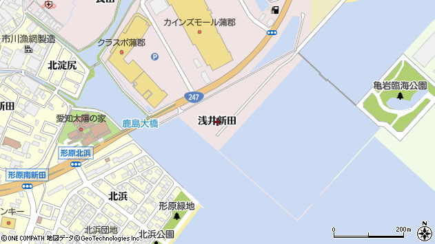 〒443-0037 愛知県蒲郡市鹿島町の地図