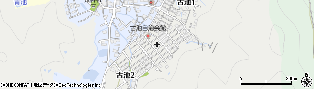 兵庫県相生市古池周辺の地図