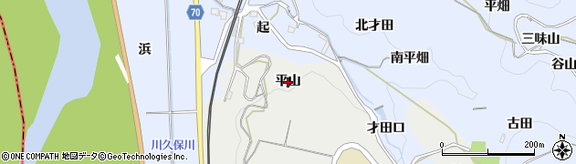 京都府井手町（綴喜郡）井手（平山）周辺の地図