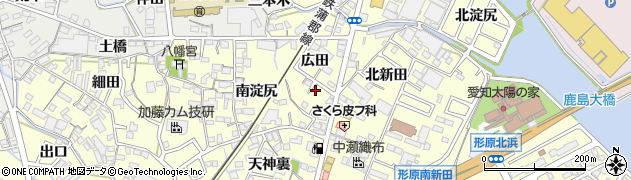 愛知県蒲郡市形原町広田32周辺の地図