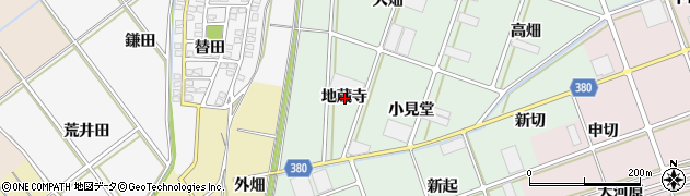 愛知県豊川市院之子町地蔵寺周辺の地図