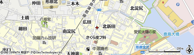 愛知県蒲郡市形原町広田1周辺の地図