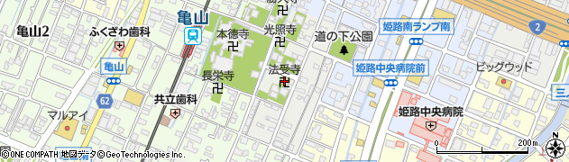 法受寺周辺の地図