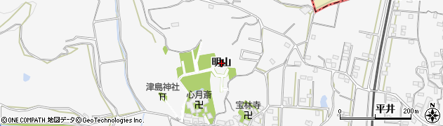 愛知県美浜町（知多郡）布土（明山）周辺の地図