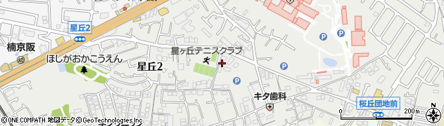 大阪府枚方市星丘周辺の地図