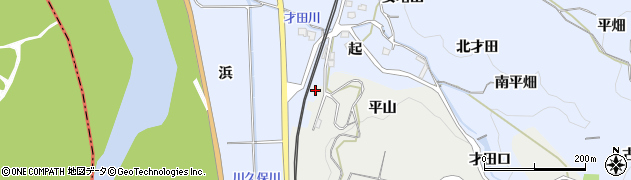 京都府綴喜郡井手町井手平山1周辺の地図