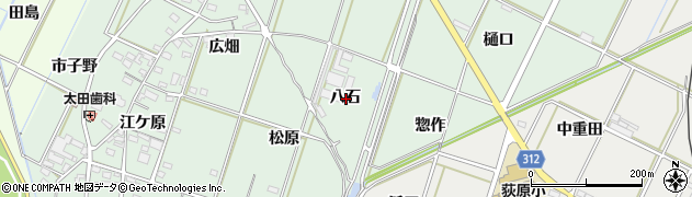 愛知県西尾市吉良町富田八石周辺の地図