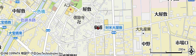 愛知県西尾市一色町前野（東浦）周辺の地図