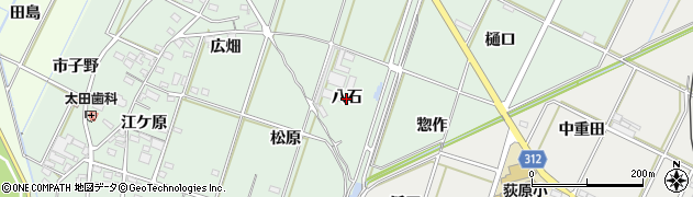 愛知県西尾市吉良町富田（八石）周辺の地図
