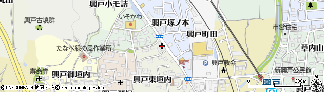 京都中央信用金庫田辺支店周辺の地図