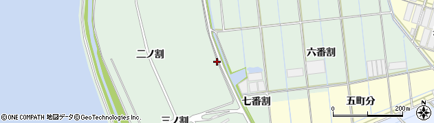 愛知県西尾市一色町細川（六番割下）周辺の地図