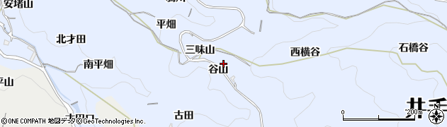 京都府綴喜郡井手町多賀谷山周辺の地図
