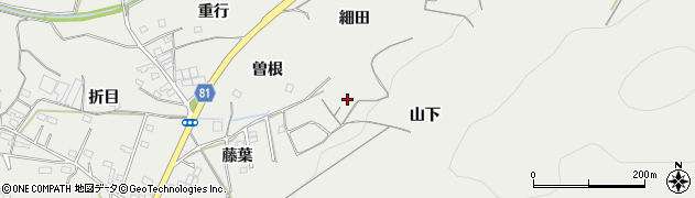 愛知県豊橋市石巻本町（山下）周辺の地図