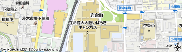 大阪府茨木市岩倉町周辺の地図