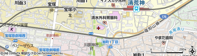 宝塚スイミングスクール周辺の地図