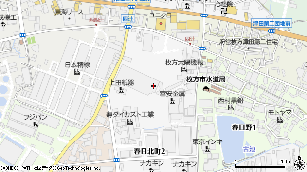 〒573-0137 大阪府枚方市春日北町の地図