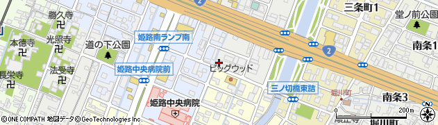 兵庫県姫路市飾磨区野田町22周辺の地図