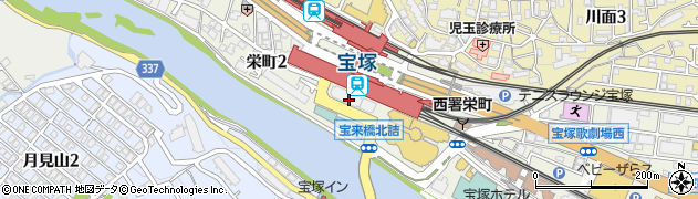 みなと銀行宝塚支店 ＡＴＭ周辺の地図