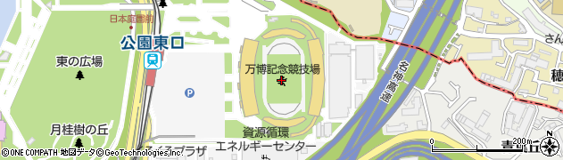 万博記念競技場周辺の地図