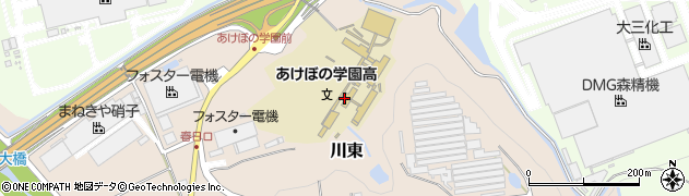 あけぼの学園高校　司書室周辺の地図