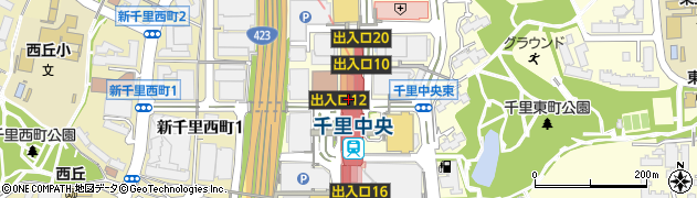 しゃぶ亭 千里中央本店周辺の地図
