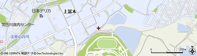 兵庫県加古川市志方町上冨木465周辺の地図