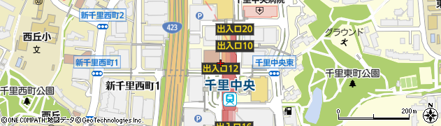 東京海上日動千里中央代理店周辺の地図