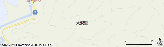 静岡県西伊豆町（賀茂郡）大沢里周辺の地図