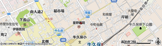 愛知県豊川市牛久保町常盤57周辺の地図