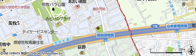 鶴田公園周辺の地図