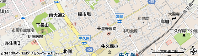 愛知県豊川市牛久保町常盤95周辺の地図